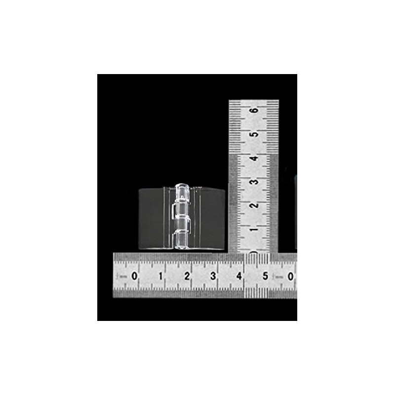 50pcs of 25X33mm Clear Acrylic Hinge, PMMA Perspex Transparent Folding