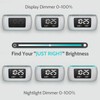 HOUSBAY Glow Small Alarm Clock Radio for Bedrooms with 7