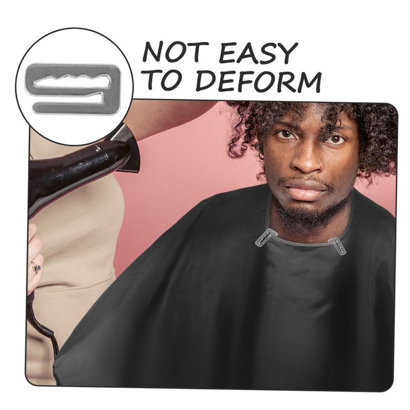 Mikinona Adjustable Barber Cape Buckles 12pcs Replacement Clips Hair Cutting
