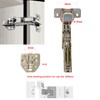 LOOTICH Clip-on 165 Degree Corner Stop Soft Close Hinges 35