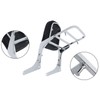 Passenger Backrest Sissy Bar with Luggage Rack Chrome Replacement for