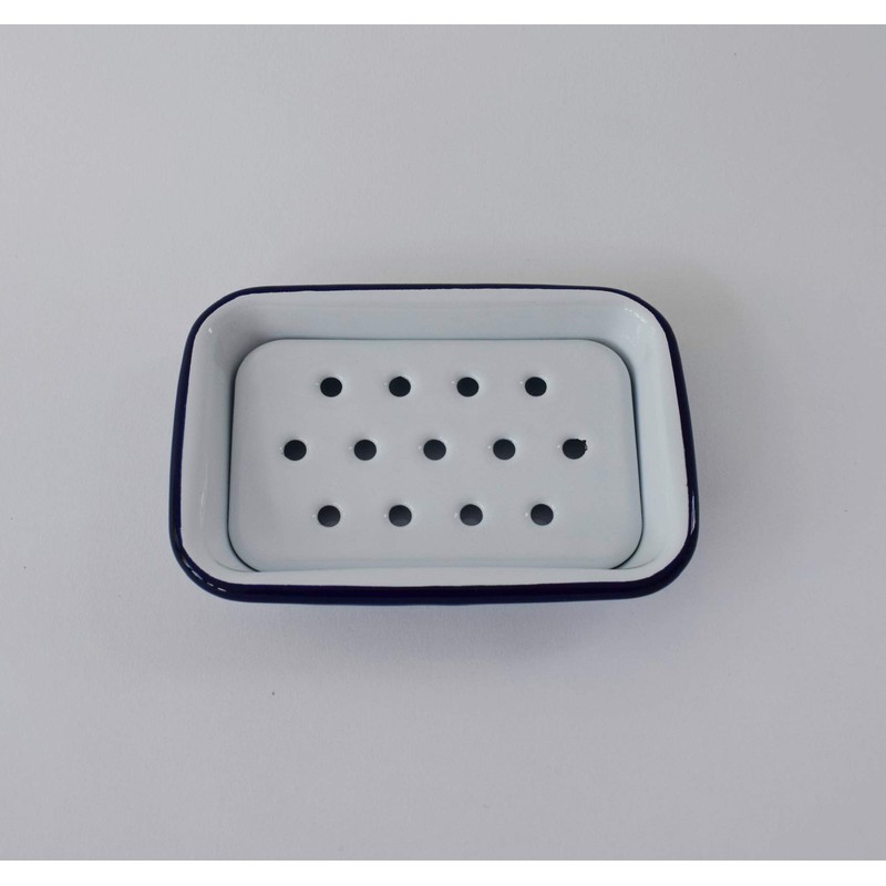 Falcon Traditional Enamel Soap Dish, White, 130 x 90 x