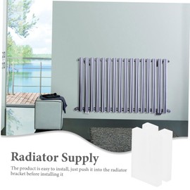 ULTECHNOVO 10pcs Radiator Protective Cover Protective Cover for Radiator Hook Radiator Bracket Accessories Reliable Radiator Bracket Sleeve Radiator Parts Plate White Insert Plastic