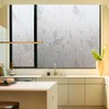 Bathroom Window Privacy Film Floral,Glass Shower Door Cover for Privacy,Decorative