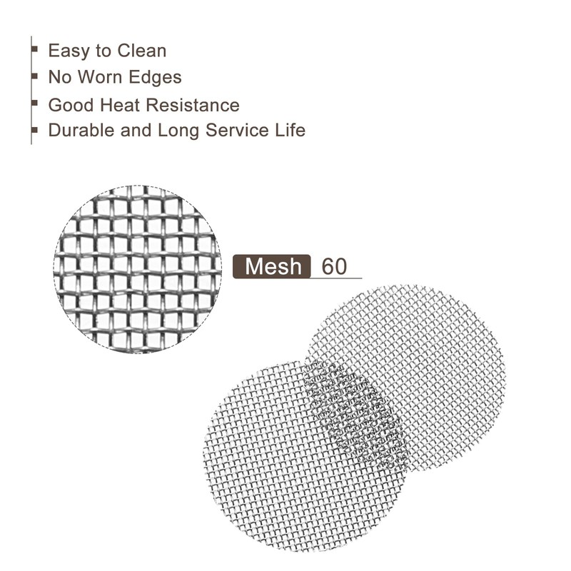 sourcing map Pipe Screen Stainless Steel Screens, 5/8 Inch (15.8mm)