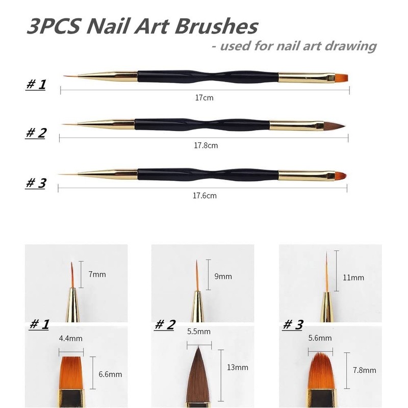 FULINJOY Nail Dotting Tools 8 Pcs Kit - 5PCS Nail