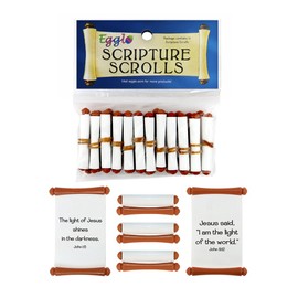 VBS Scripture Scroll Toys - Fun Religious, Christian Kid's Toys for Sunday School Prizes or Party Favors (12 Pack)