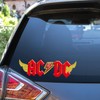 AC/DC Sticker Rear Window Car Sticker Logo Red for Fridge