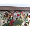 30cm LED Pre-Lit Decorated with Leaves Pine Cones Berries 3D