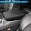 AOMSAZTO Armrest Covers for 2017-2020 Ford Fusion Black Leather