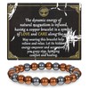 Copper Bracelet for Women Men 8MM Pure Copper Jewelry Stretch