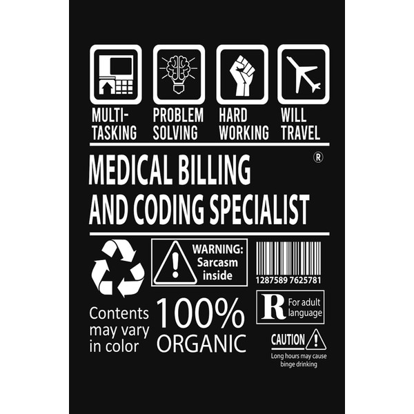 Medical Billing and Coding Specialist Funny Appreciation Notebook: Size 6"x9"