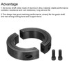 MECCANIXITY Shaft Collar 2" Bore Double Split Carbon Steel Clamping