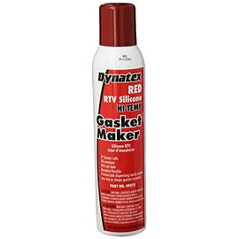 Dynatex 49272 Low Volatile RTV Silicone Gasket Maker, 0 to 650 Degree F, 8 oz Automatic Can, Red