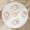 Einhomn Round Dining Table for 4-6, Kitchen Table with Sturdy