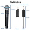 bomaite Wireless Handheld Microphone with Receiver, LCD Display, 3.5mm Audio