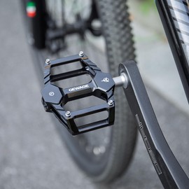 Mountain Road Bike Pedals -Bicycle Flat Pedals Aluminum 9/16" Sealed Bearing- Lightweight Platform for Road Mountain BMX MTB Bike Children's Bicycle (Black)