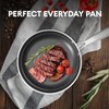 COOKING KING 10-Inch Stainless Steel Pan, Hybrid Nonstick Frying Pan,