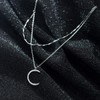 SLUYNZ Solid 925 Sterling Silver Moon Choker Necklace for Women