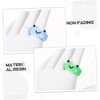 Baluue 6pcs Cute Frog Rings Lightweight Resin Finger Jewelry for