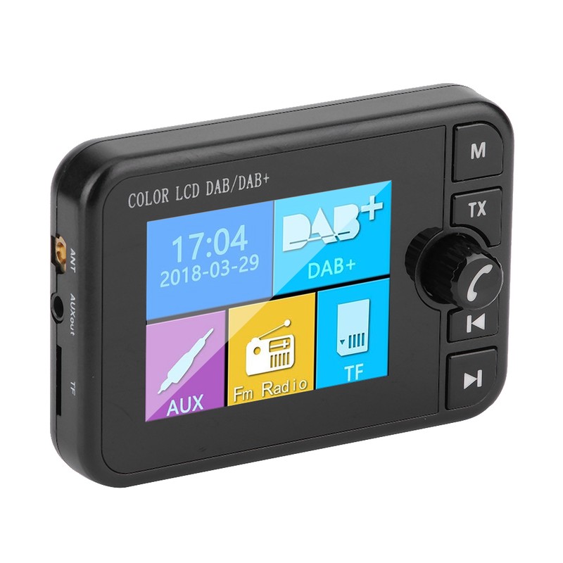 2.4in DAB Car Digital Radio Bluetooth Receiver with FM Transmitter
