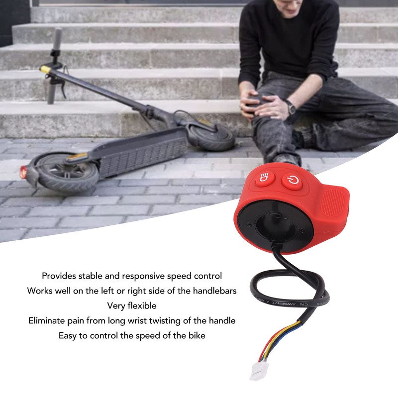 Electric Scooter Thumb Speed Throttle 2 in 1 Scooter Accelerator