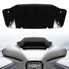 AUFER 5" Front Fairing Windshield Windscreen Wind Splitter Compatible With For Touring CVO Street Glide FLHXSE FLHX 2023 2024 Wind Air Deflector Accessories (Black)