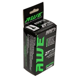 AWE Butyl Rubber 27 Inch Inner Tube 500%* Extra Ride Time 27"x 1 1/4 (700x28/37C) Scrader Valve