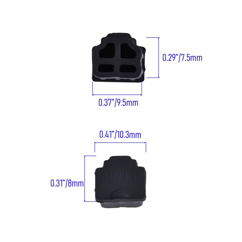Skweawert 10 PCS RJ11 Port Anti-dust Plugs, Silicone Covers Caps