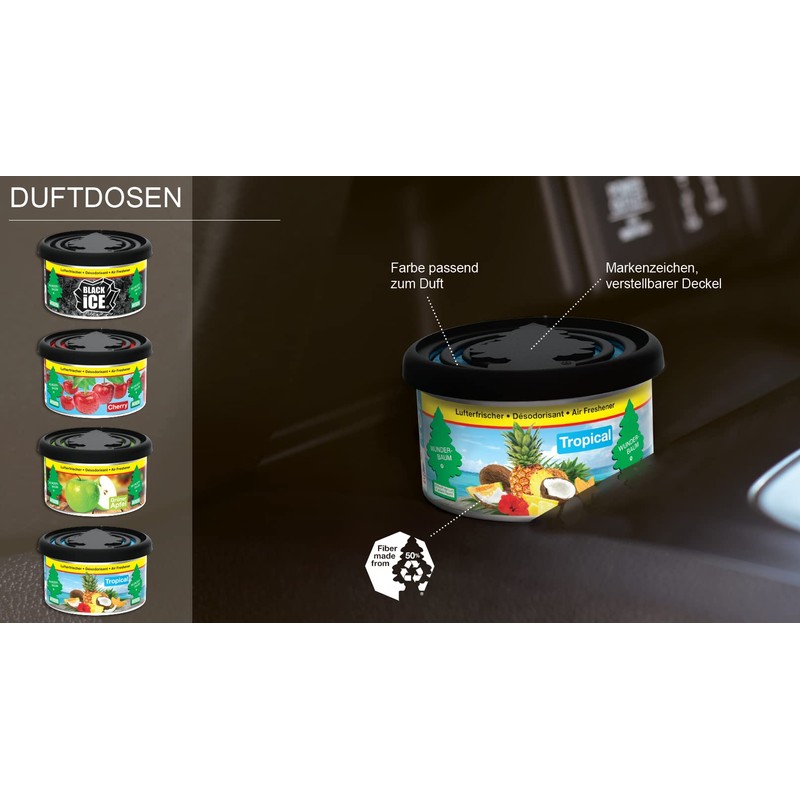 WUNDER-BAUM Duftdose I Langanhaltender Duft im Auto oder zu Hause