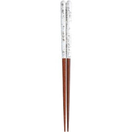 Kawai 118512 Chopsticks Wakasa Lacquer Mother of Pearl Karen Gray 9.1 inches (23 cm), Made in Japan