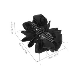 BESPORTBLE Large Plumage Bow Hair Claw Clip for Thick Hair for Women and Girls for Birthdays and Christmas Parties Sturdy and Stylish Design