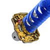 JDMBESTBOY Samurai Sword Blue White Shift Knob Shifter Alloy Katana