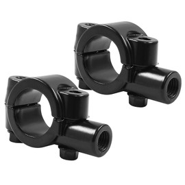 Coufce 2 Pcs Handlebar Mirror Mount Clamps Universal Motorcycle Handlebar Mirror Mount 10mm - 7/8" Aluminum Clamp for Motorcycle, Dirt Bike, ATV, Keenso