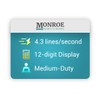 Monroe 122PDX Medium-Duty 12-Digit Print/Display Calculator with The Fastest Printing
