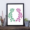 16 Pieces Leaves Stencil Reusable Sheet Painting Stencil Sheet Wall