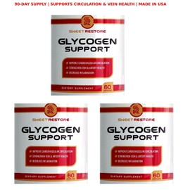 Sweet Restore Glycogen Support Dietary Supplement - Three Bottles Blood Health