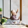 VELIMAX 1/2-Inch Reeded Glass Window Film, Frosted Reeds Window Film,