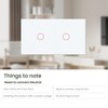 WiFi Smart US Touch Light Switch,Need Neutral Wire Glass Panel,2.4GHz
