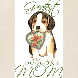 CafePress Beagle Mom Tote Bag Reusable Natural Beige Canvas Shopping Bag