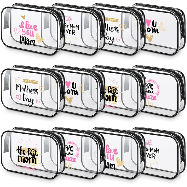 Abbylike 12 Pcs 7 x 4.7 x 2.4'' Cosmetic Bag