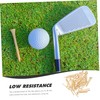 BIUDECO Practical Golf Tees 50pcs Bamboo Ball Markers Long Roll