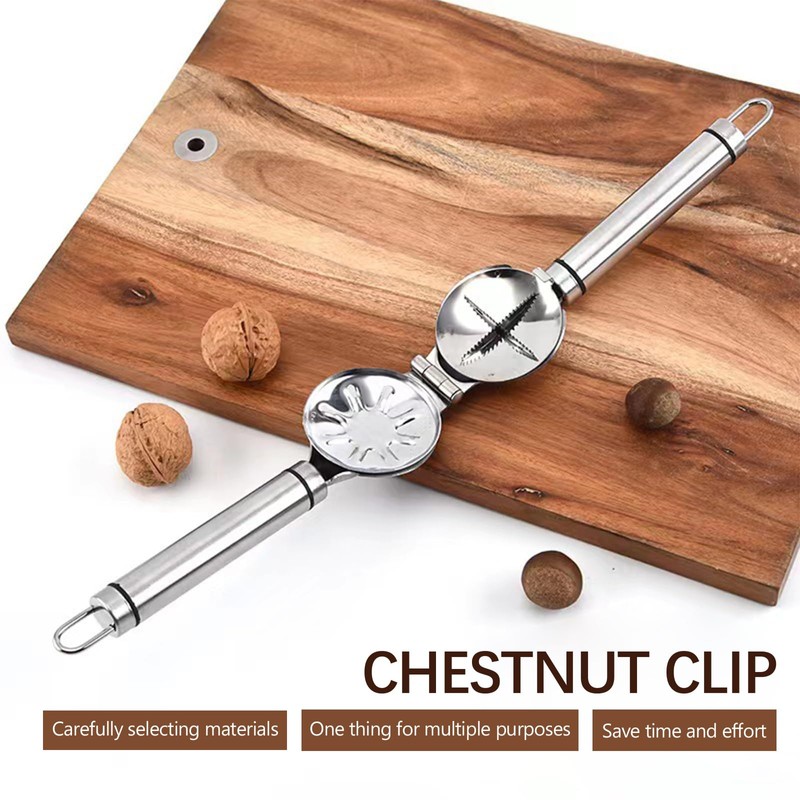 Holzsammlung Chestnut Cutter, 304 Stainless Steel Chestnut Peeler Tool, Portable