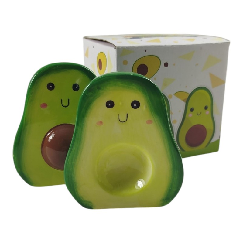 Puckator Avocado Ceramic Salt and Pepper Set