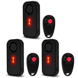 USUPERINK Car Alarm System, 113dB Fake Car Alarm, Motion Alarms for Cars Vehicle Security Alert Automotive Vibration Warning Interior Safety Red LED Light IP66 Waterproof, 3Pcs