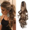 Dsoar Wavy Ponytail Extension 24 Inch Claw Clip in Pony