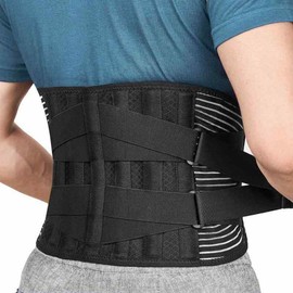 AOLIKES 허리 교정기 미끄럼 등 방지 메쉬 지원 16홀 보호벨트 AOLIKES Waist Corrector Anti-Slip Mesh Support 16-Hole Protective Belt [Black]