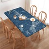 YBAOFU Rectangle Tablecloth Waterproof Elastic Fitted Table Covers, Tablecloths for