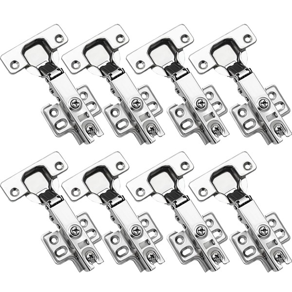 SOJITAS 8 Piezas Bisagras para Puertas de Muebles de Cocina,