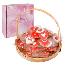 KWOLYKIM Valentine's Day Sugar Cookies 40 PACK Individually Wrapped Party Gift Box for Women holiday cookies, Assorted Cookies for Mothers Day, Birthdays, Gift-Giving